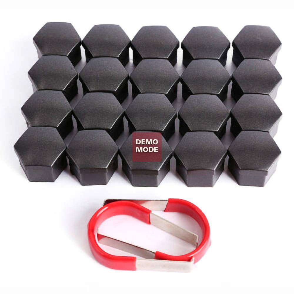 Plastikkorgid lukustatavatele rattapoltidele (4 tk + näpitsad)